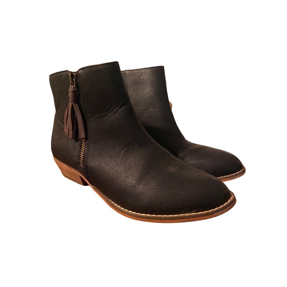 Tucker & Tate Girls Black Booties - Size 6M